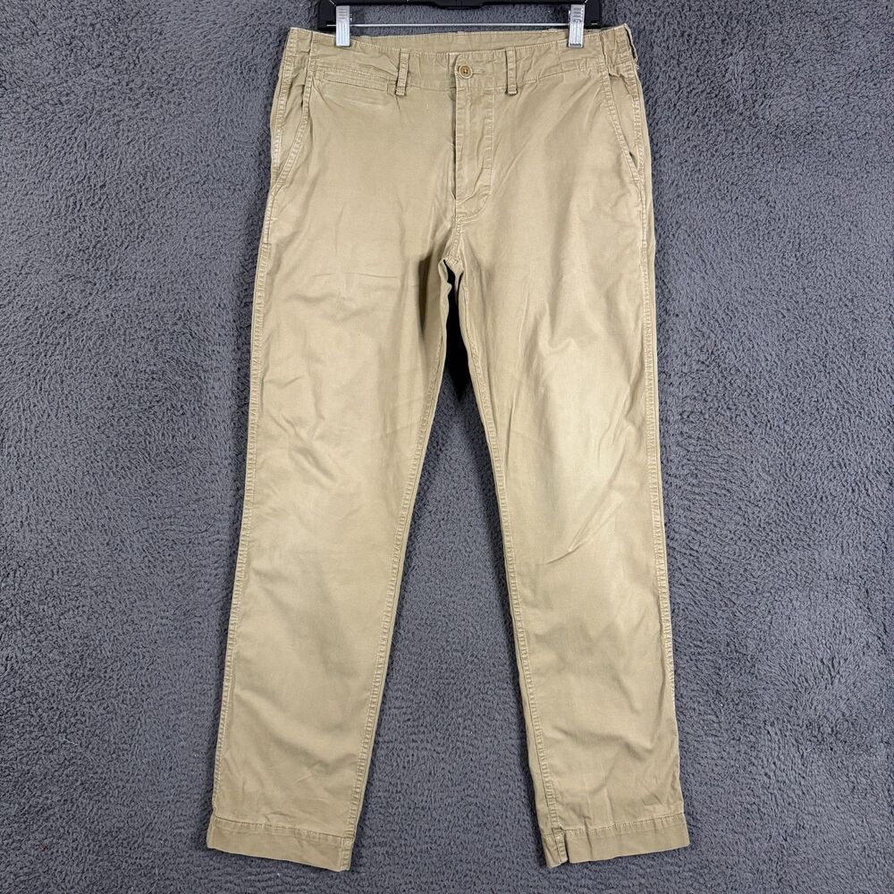 Buck Mason Pants Mens 31x31 Beige Deck Chino Lightweight Drawstring Casual